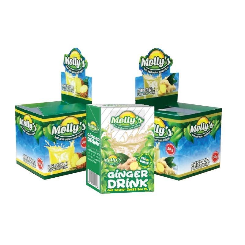 Molly's shelf-ready display boxes